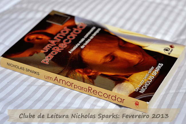 Clube da Leitura Nicholas Sparks Fevereiro 2013