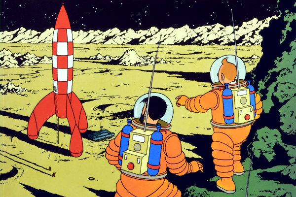 Tintim e a Lua, de Hergé